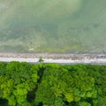 Cape Rozewie Aerial View. Baltic Sea in Poland. The northernmost area of Ã¢â¬â¹Ã¢â¬â¹Poland